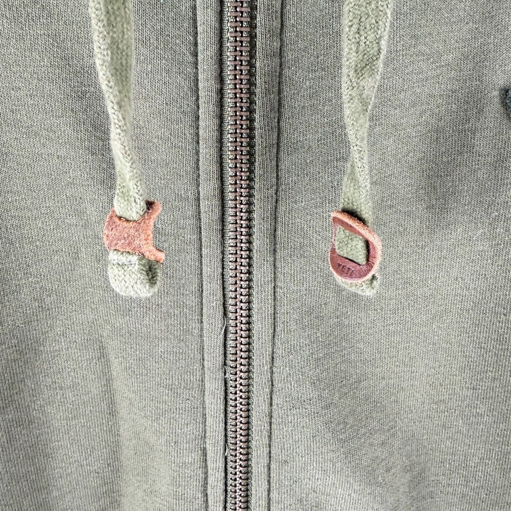 YETI Mens French Terry Hoodie Sz XXL Olive‎ Green Leather Accents Outdoor Nature - Picture 5 of 10